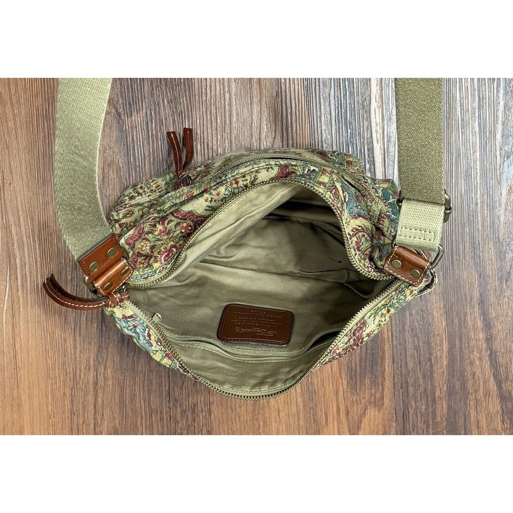 Fossil Medium Canvas Floral Shoulder Crossbody Bag Adjustable Vintage READ! - Picture 11 of 16